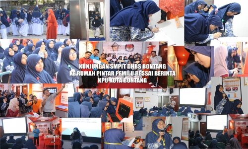 Kunjungan SMPIT DHBS Bontang ke Rumah Pintar Pemilu (RPP) Bessai Berinta KPU Kota Bontang (Jumat, 28 April2017)